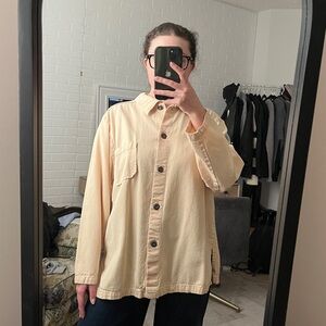 Butter Yellow Button-Up Shirt